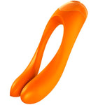 Satisfyer Vibrador de Dedo Candy Cane Laranja