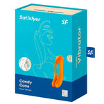 Satisfyer Vibrador de Dedo Candy Cane Laranja