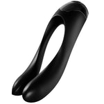 Satisfyer Vibrador de Dedo Candy Cane Negro