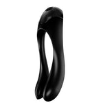 Satisfyer Vibrador de Dedo Candy Cane Negro