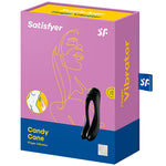 Satisfyer Vibrador de Dedo Candy Cane Negro