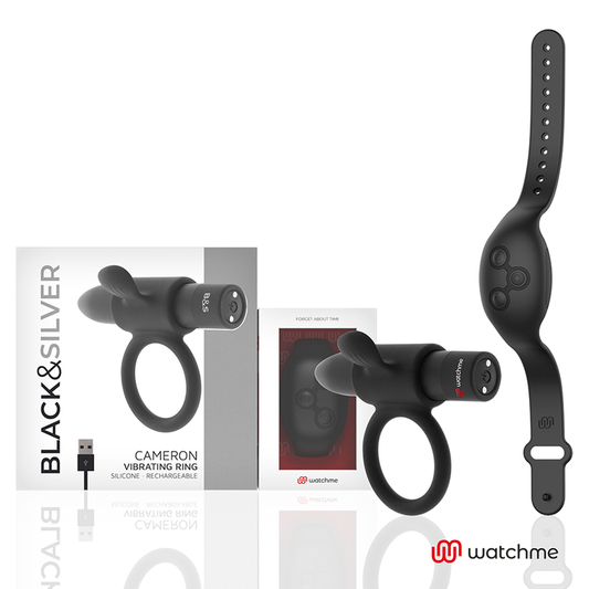 Black&Silver - Cameron Controle Remoto Cockring Watchme