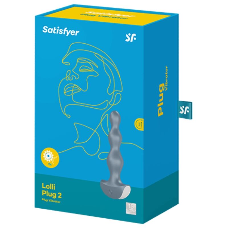Satisfyer Vibrador Lolli Plug 2 Plug Cinza