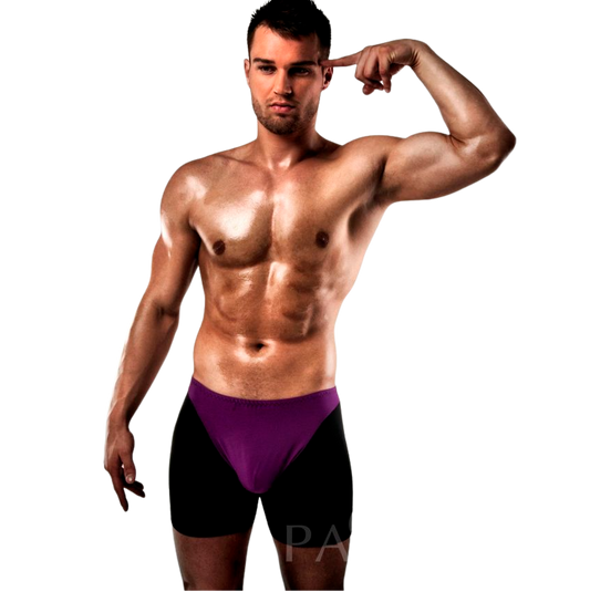 Passion Boxer 009 Lila/negro Erótico Lencería S/m