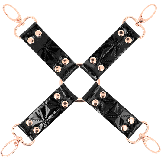 Begme - Black Edition Hog Tie de Couro Vegano