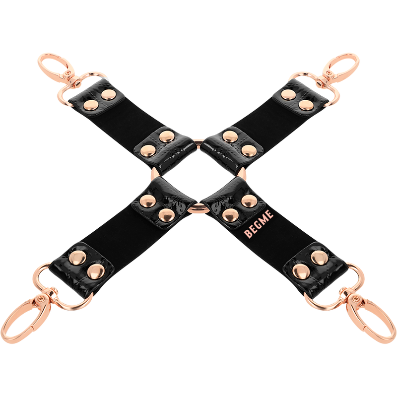 Begme - Black Edition Hog Tie de Couro Vegano