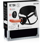 Fetiche Sumisa Ciber Arnés de Correa con Tecnología Dildo Watchme L de Control Remoto