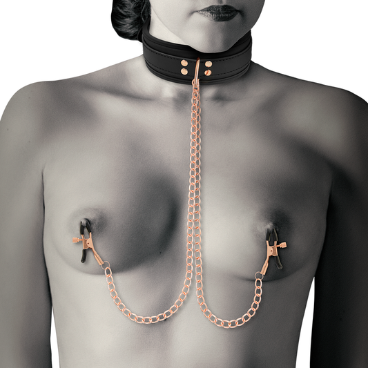 Coquette Chic Desire Colar Fantasy Nipple Clamp Com Forro de Neoprene