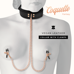 Coquette Chic Desire Colar Fantasy Nipple Clamp Com Forro de Neoprene