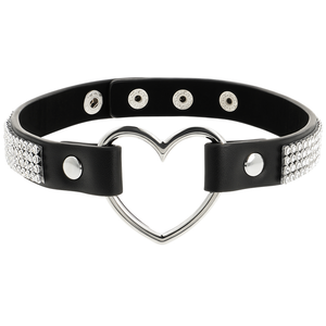 Coquette Chic Desire - Gargantilha de Couro Vegano com Corao