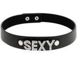 Coquette Chic Desire - Gargantilla Sexy de Cuero Vegano