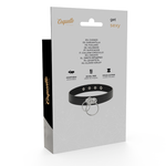 Coquette Chic Desire - Gargantilha de Couro Vegano de Anel Duplo