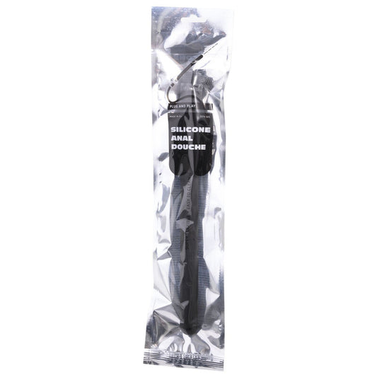 Ducha Anal Enorme de Silicona Negra 27 Cm