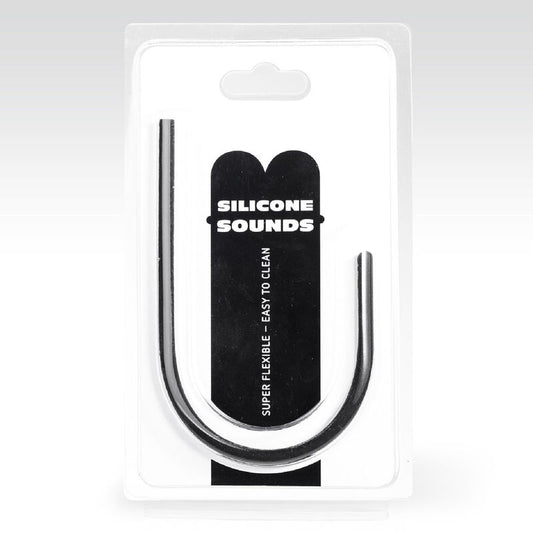 Sonda uretral de silicona All Black de 10 mm