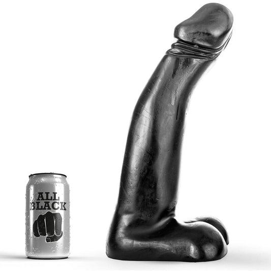 All Black Dildo de Fisting Preto Realístico 29 Cm