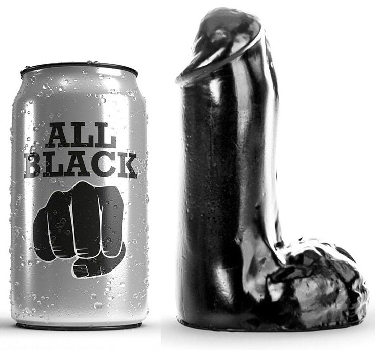Dildo Realista Todo Negro de 13 cm