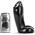 All Black Dildo Realístico 18 Cm