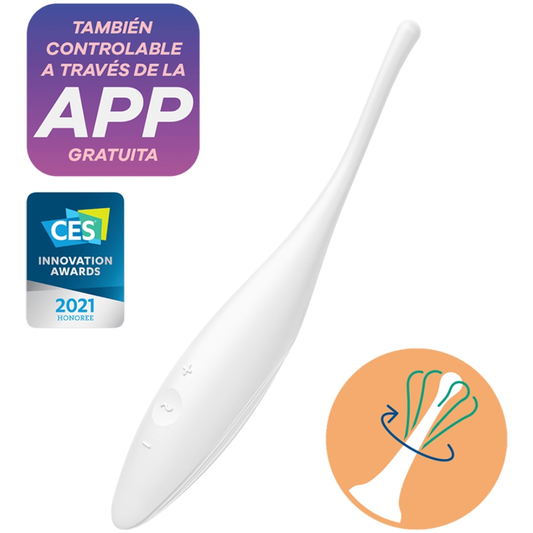 Satisfyer Vibrador Twirling Joy Clit Tip Branco