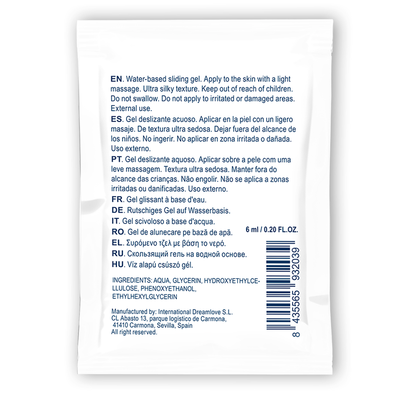 Waterfeel - Gel Deslizante Neutro Base de Água 6 ml