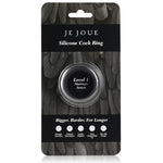 Je Joue - Anel de Galo de Silicone de Esticao Mxima - Preto