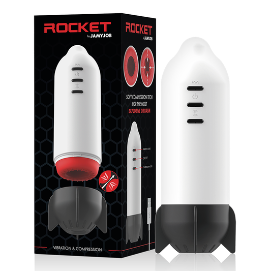 Jamyjob Rocket Masturbator Tecnologia de Compresso Suave e Vibrao