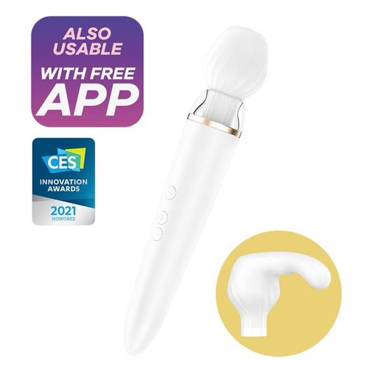 Satisfyer Aplicación Double Wander Blanco