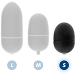 Huevo vibrador en línea con control remoto S negro