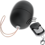 Huevo vibrador en línea con control remoto S negro