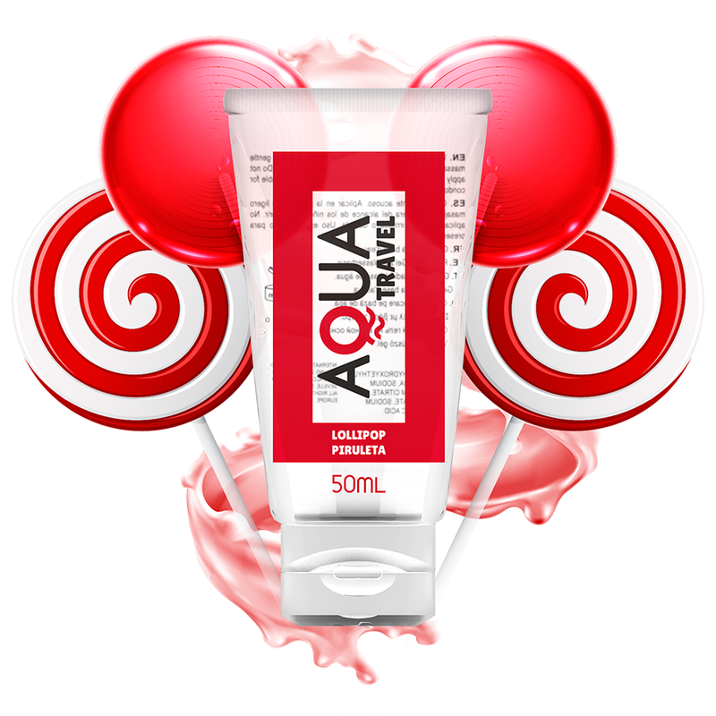 Aqua Travel - Lubricante a Base de Agua Aqua Travel Sabor Piruleta - 50 ml
