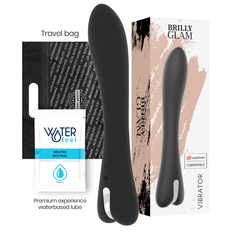 BRILLY GLAM - RYAN VIBRADOR + CONTROLO REMOTO WATCHME