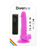 Diversia Dildo Vibrador Morado 18 Cm -o- 4 Cm