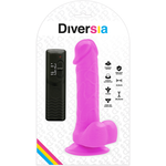 Diversia Dildo Vibrador Morado 20.5 Cm -o- 4.2 Cm
