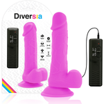 Diversia Dildo Vibrador Morado 20.5 Cm -o- 4.2 Cm