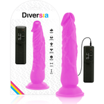 Diversia Dildo Vibratorio Morado 21 Cm -o- 4.9 Cm