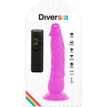 Diversia Dildo Vibratorio Morado 21 Cm -o- 4.9 Cm