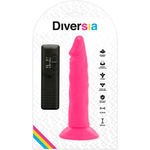 Diversia Dildo Flexíve Com Vibratório Rosa 23 Cm -o- 4.3 Cm