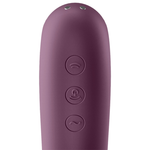 Satisfyer Vibrador Dual Kiss Air Pulse Vinho Tinto