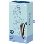 Satisfyer Vibrador de Pulso de Ar Dual Kiss Preto