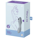 Satisfyer Vibrador de Pulso de Ar Curvy Trinity 3 Cinza