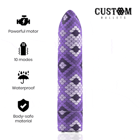 Bala recargable magnética Serpiente Púrpura Personalizada 10v