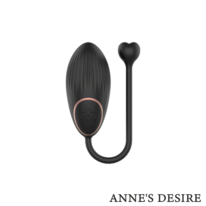 Anne's Desire Egg Tecnología de Control Remoto Watchme Negro/Oro