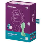 Satisfyer Aplicativo de Plugue Vibratório Trendsetter Verde