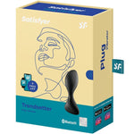Satisfyer Aplicativo de Plugue Vibratório Trendsetter Preto