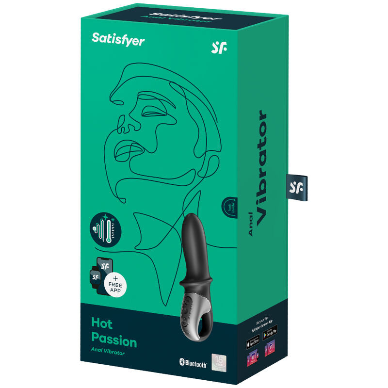 Satisfyer Aplicativo Vibrador Anal Hot Passion Preto