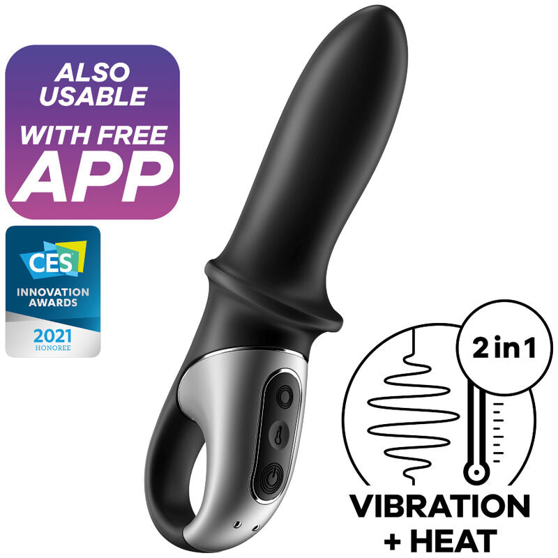 Satisfyer Aplicación Vibrador Anal Hot Passion Negro