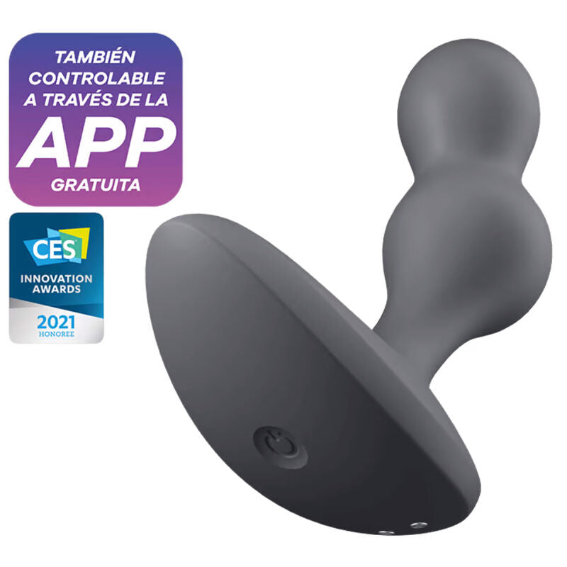 Satisfyer Aplicación de Vibrador Tapón Deep Diver Gris