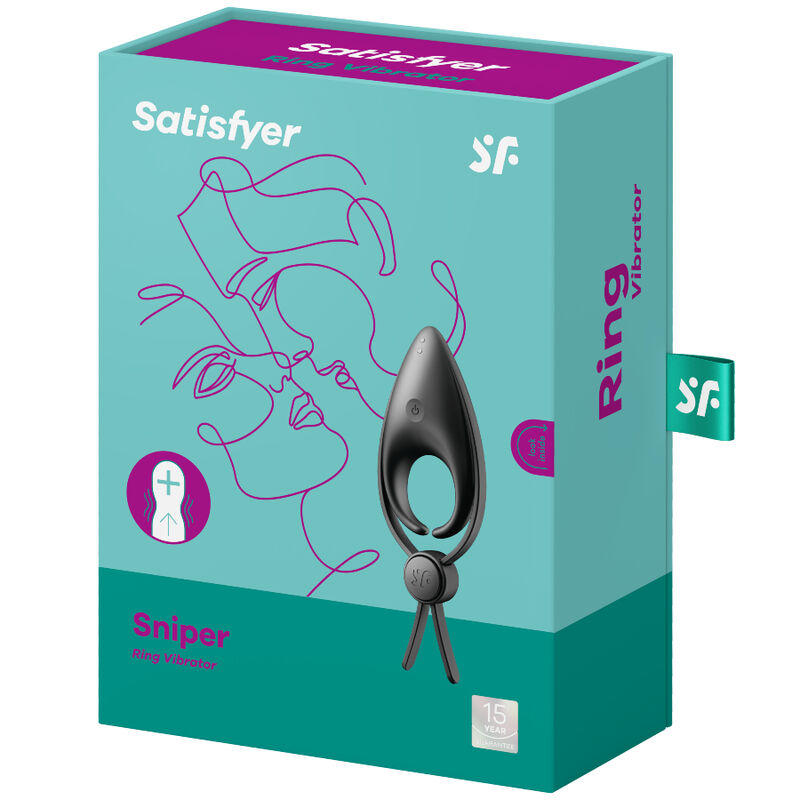 Satisfyer Vibrador Sniper Ring Preto