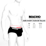 Macho Cueca Cueca Ms24r Vermelho Escuro Xl