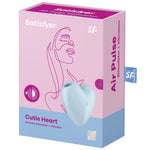 Satisfyer Cutie Heart Estimulador de Pulso e Vibrador de Ar Azul