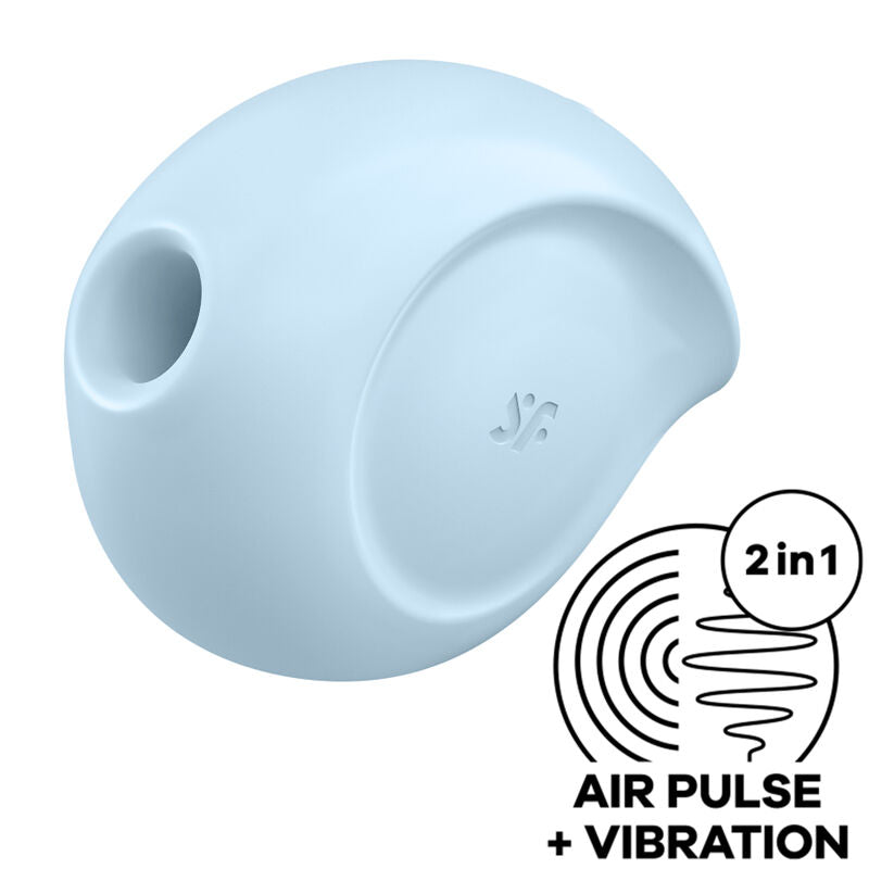 Satisfyer Estimulador de Pulso de Ar Sugar Rush e Vibrador Azul